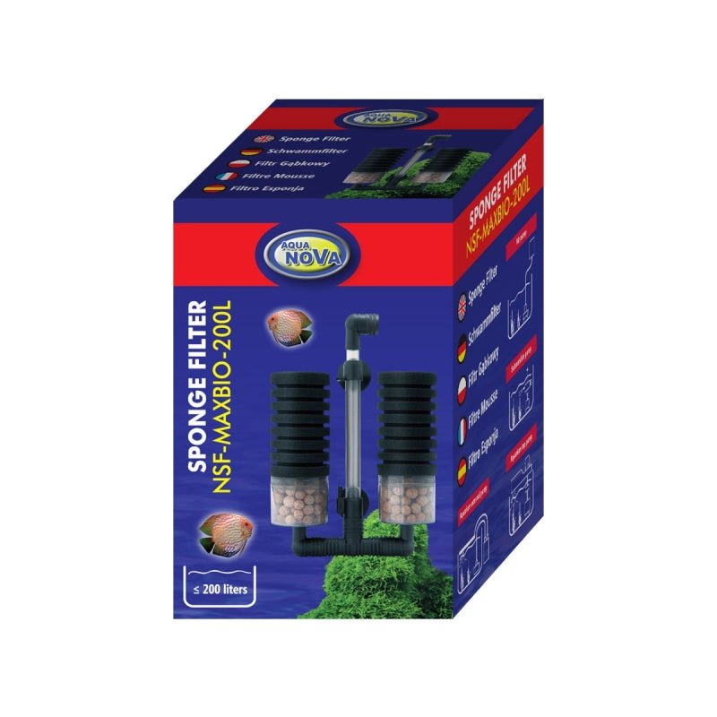 Aquanova Filtro a doppia spugna con bioballs - AQUASHRIMP