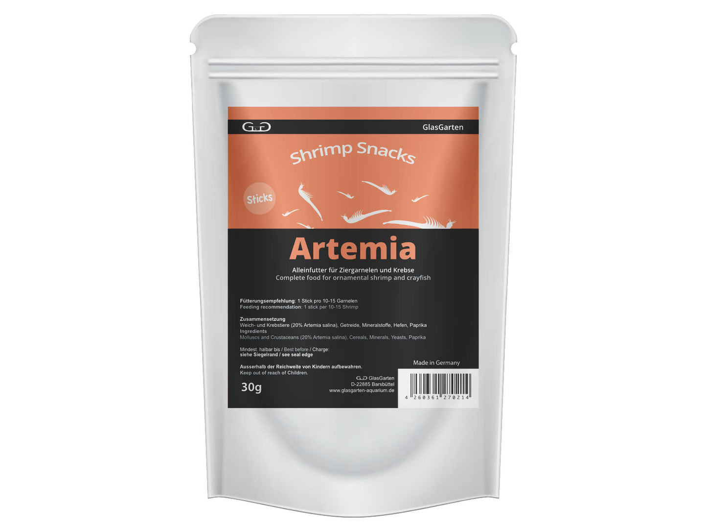 GlasGarten Shrimp Snacks Artemia per caridine e gamberi
