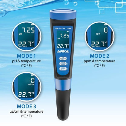 ARKA myAQUA® PH/TDS/EC METER