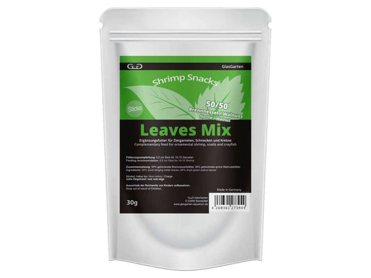 GlasGarten Shrimp Snacks Leaves Mix per caridine e gamberi