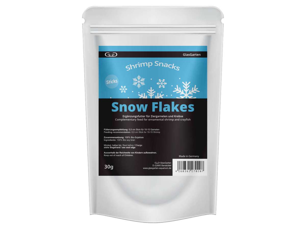 GlasGarten Shrimp Snacks Snow Flakes per caridine