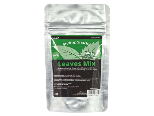 GlasGarten Shrimp Snacks Leaves Mix per caridine e gamberi